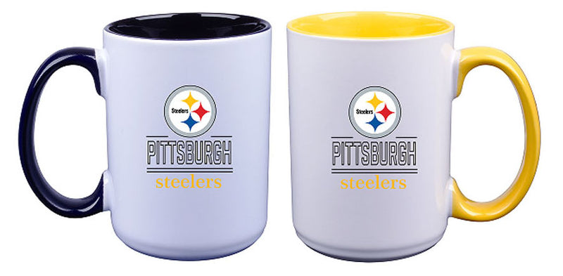 2pk Inner Color Home-Away Mug Set | Pittsburgh Steelers