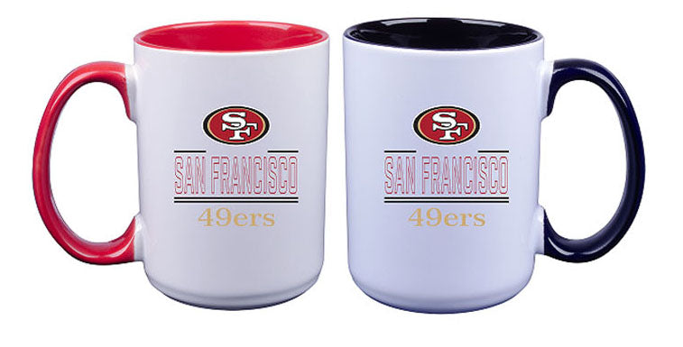2pk Inner Color Home-Away Mug Set | San Francisco 49ers