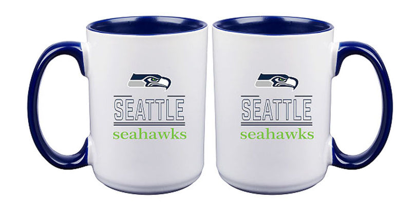 2pk Inner Color Home-Away Mug Set | Seattle Seahawks