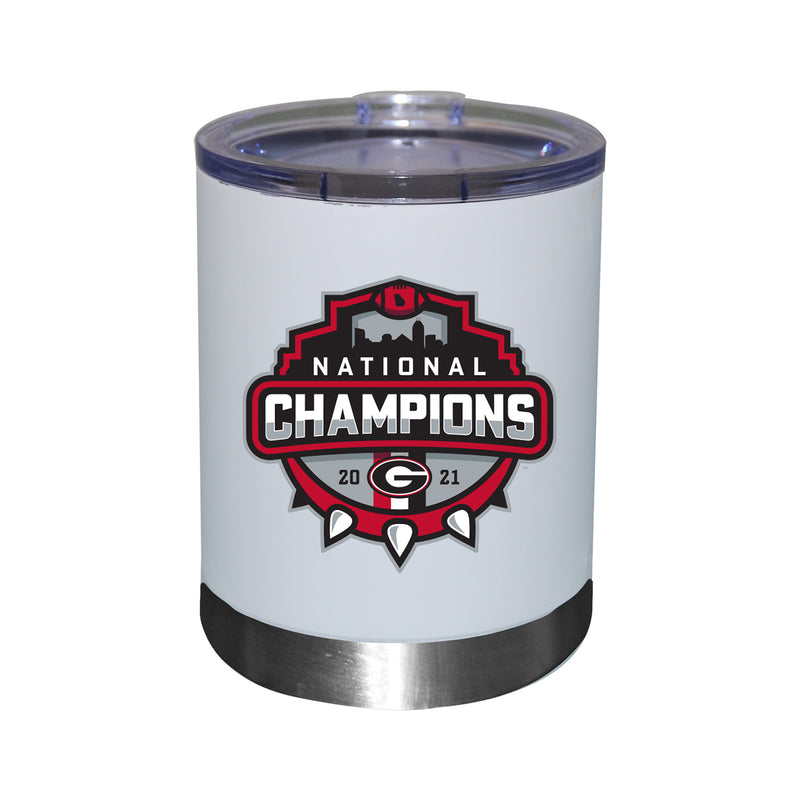 12oz White Stainless Steel Lowball | 2021 National Champion