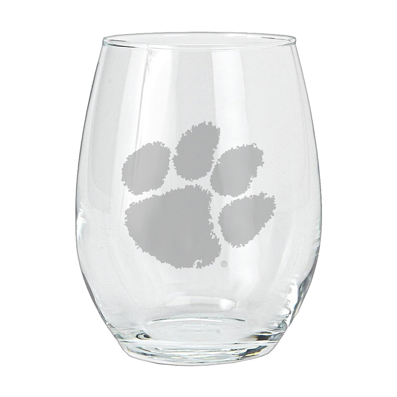 15oz Etched Stemless Tumbler | Clemson Tigers Clemson Tigers, CLM, COL, CurrentProduct, Drinkware_category_All 194207264676 $12.49
