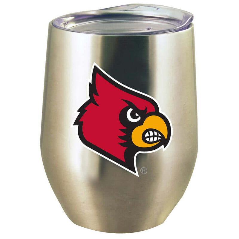 12oz Stainless Steel Stemless Tumbler w/Lid | Louisville University COL, CurrentProduct, Drinkware_category_All, LOU, Louisville Cardinals 888966956391 $15.76