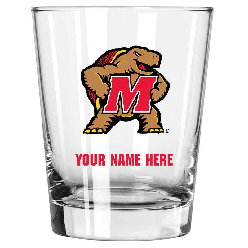 15oz Personalized Stemless Glass | Maryland Terrapins