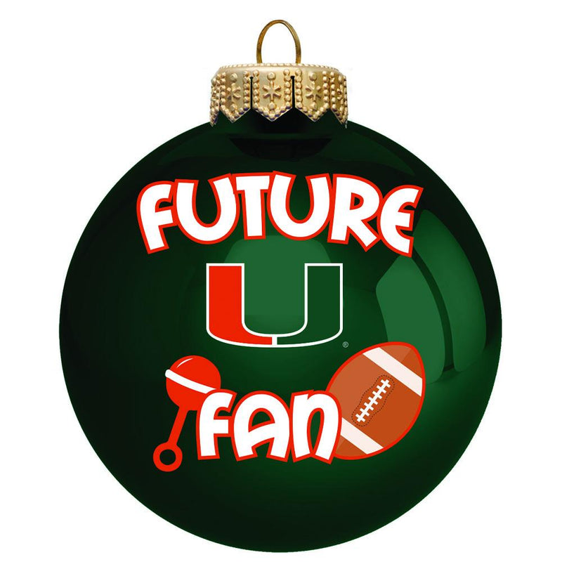 Future Fan Ball Ornament  Miami
COL, CurrentProduct, Holiday_category_All, Holiday_category_Ornaments, MIA, Miami Hurricanes
The Memory Company