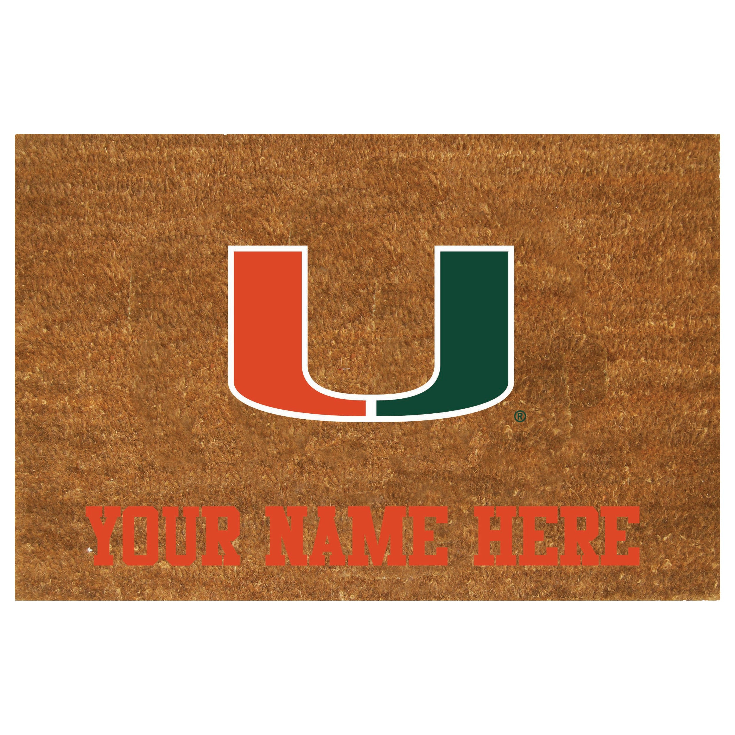 Personalized Doormat | Miami Hurricanes