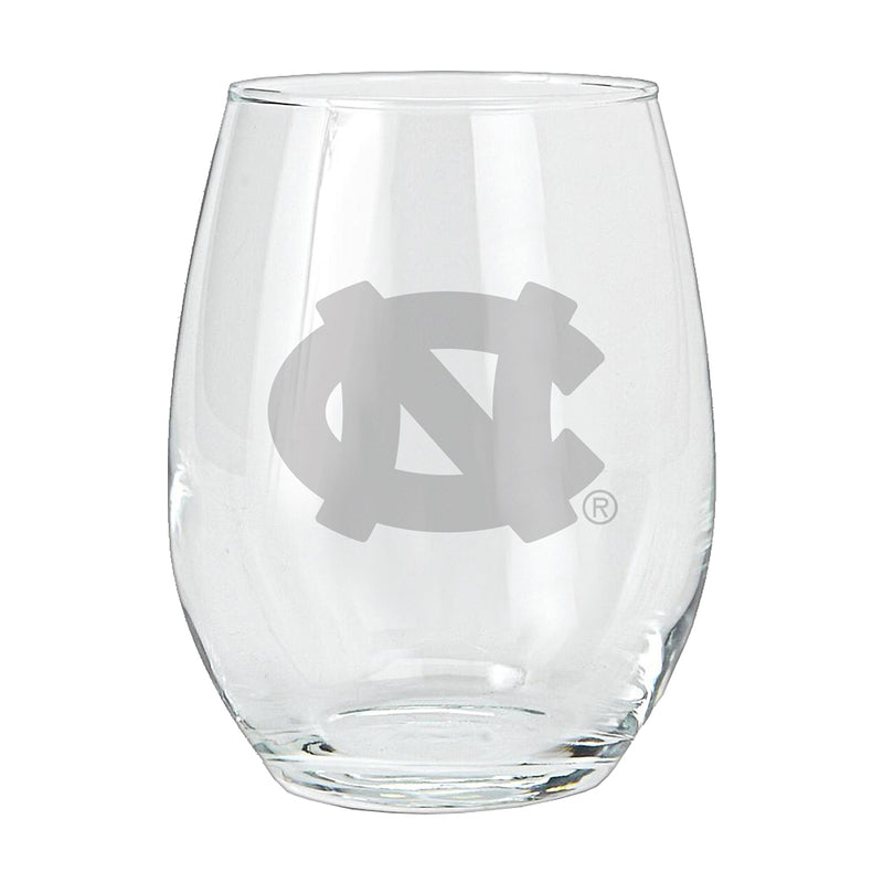 15oz Etched Stemless Tumbler | UNC Tar Heels COL, CurrentProduct, Drinkware_category_All, NC, UNC Tar Heels 194207265086 $12.49