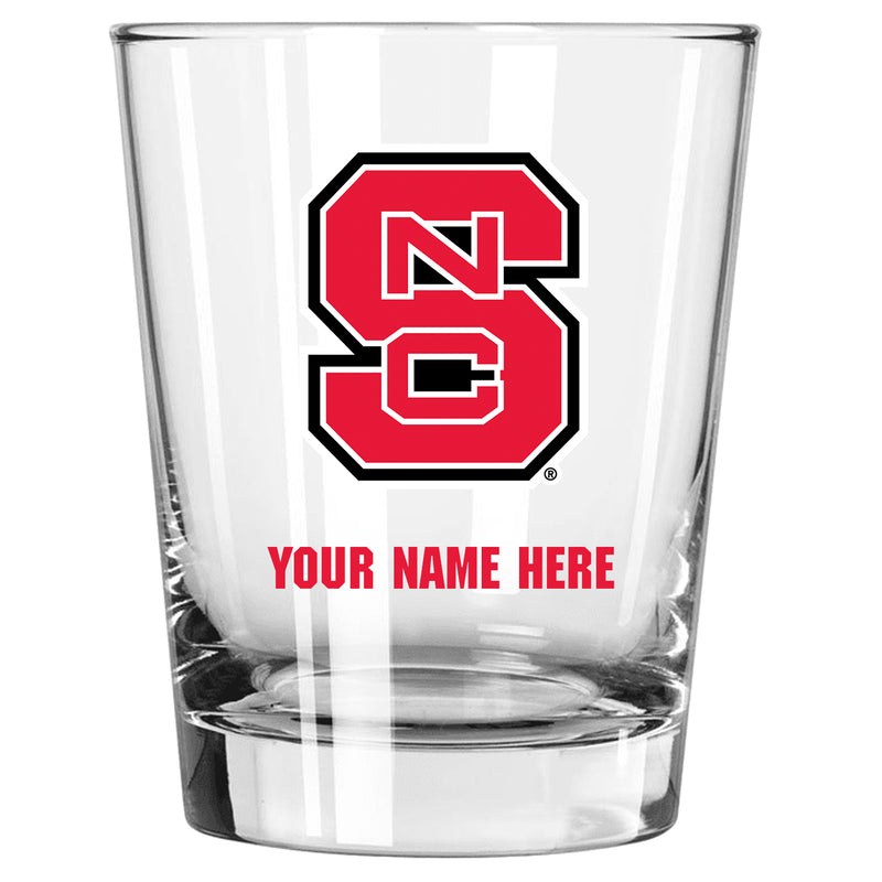 15oz Personalized Stemless Glass | NC State Wolfpack