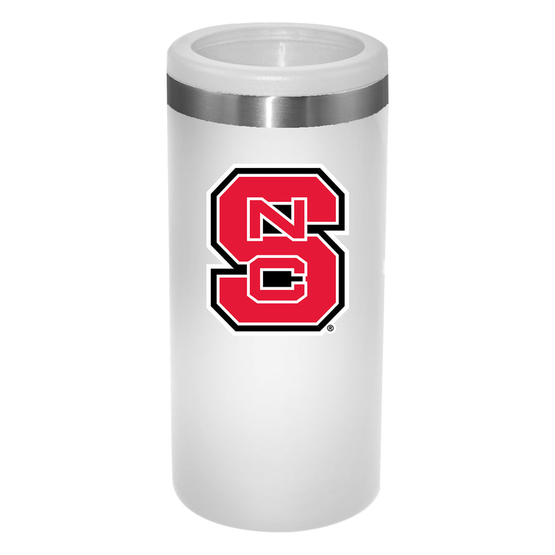 12oz White Slim Can Holder | NC State Wolfpack