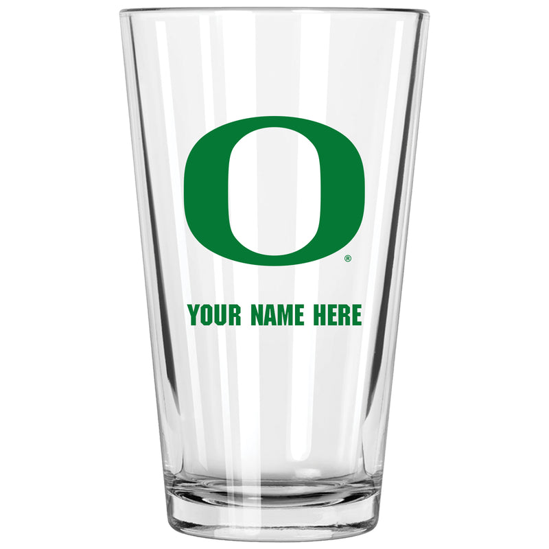 17oz Personalized Pint Glass | Oregon Ducks