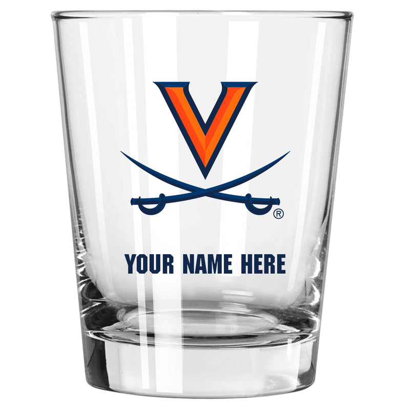 15oz Personalized Stemless Glass | Virginia Cavaliers