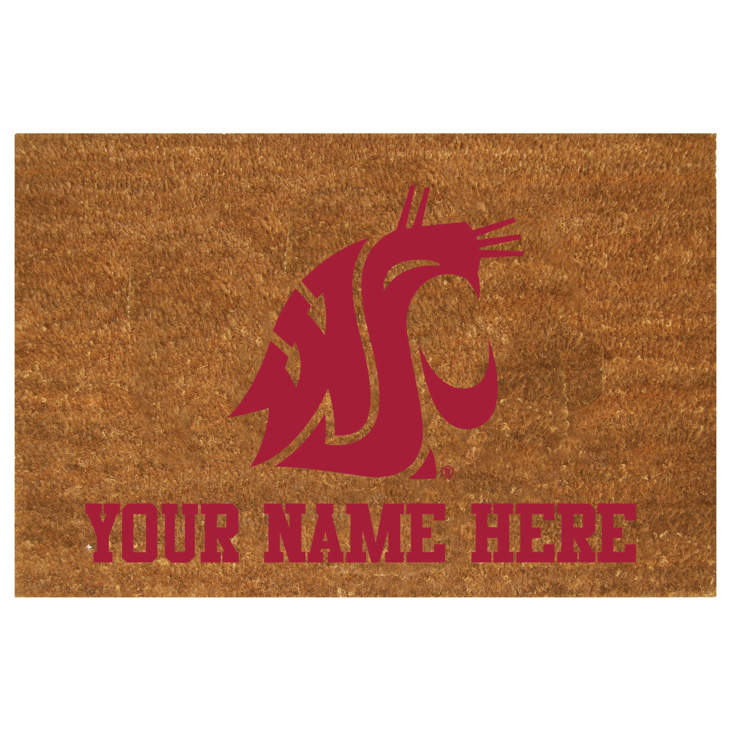 Personalized Doormat | Washington State Cougars
