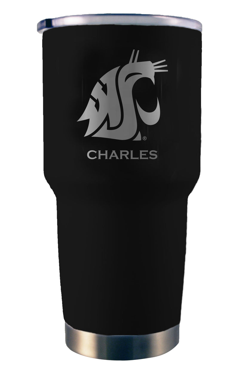 College 30oz Black Personalized Stainless-Steel Tumbler - Washington State
COL, CurrentProduct, Drinkware_category_All, Personalized_Personalized, WAS, Washington State Cougars
The Memory Company