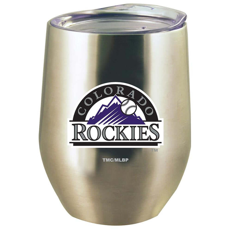 12oz Stainless Steel Stemless Tumbler w/Lid | Colorado Rockies Colorado Rockies, CRK, CurrentProduct, Drinkware_category_All, MLB 888966599529 $21.99