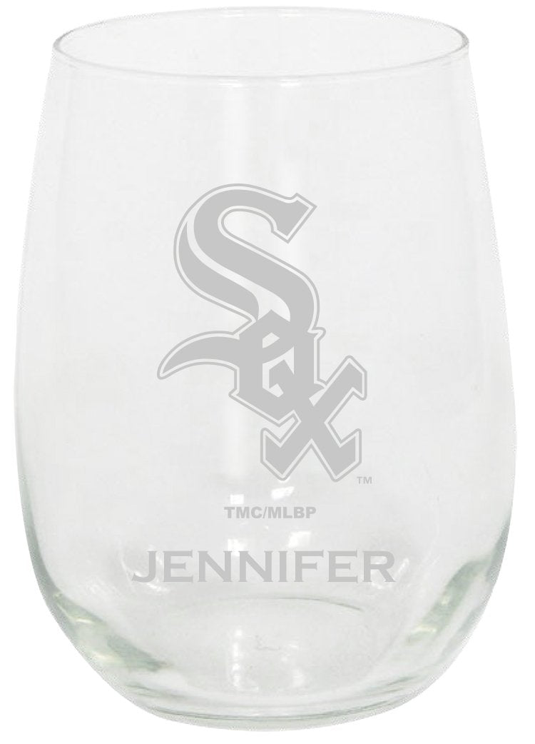 15oz Personalized Stemless Glass Tumbler  | Chicago White Sox
Chicago White Sox, CurrentProduct, Custom Drinkware, CWS, Drinkware_category_All, Gift Ideas, MLB, Personalization, Personalized_Personalized
The Memory Company