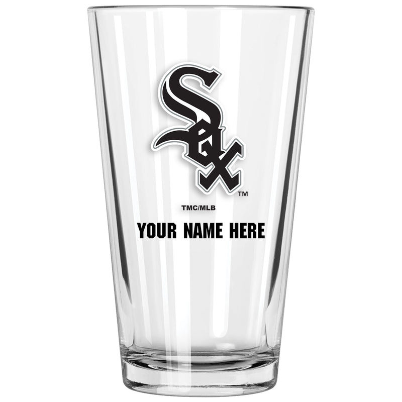 17oz Personalized Pint Glass | Chicago White Sox
