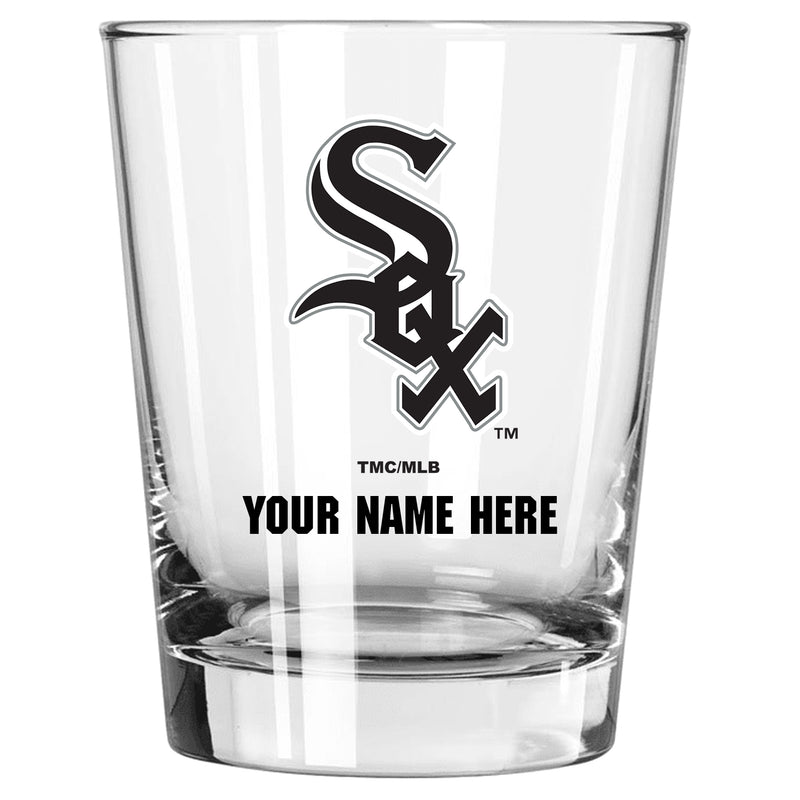15oz Personalized Stemless Glass | Chicago White Sox