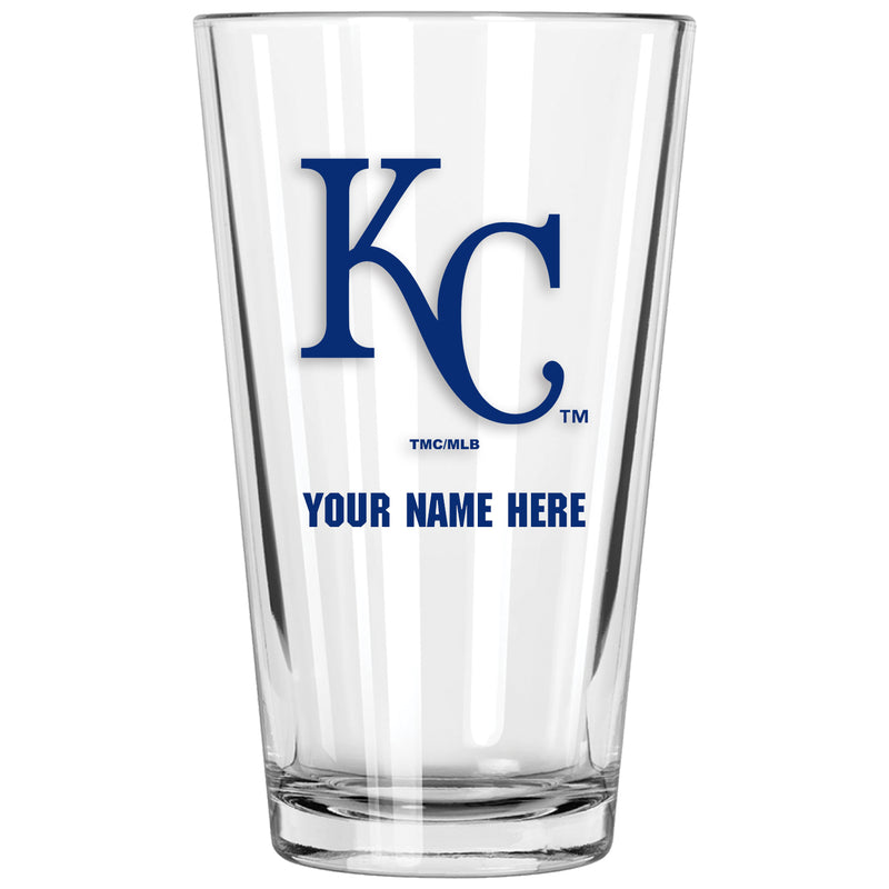 17oz Personalized Pint Glass | Kansas City Royals
