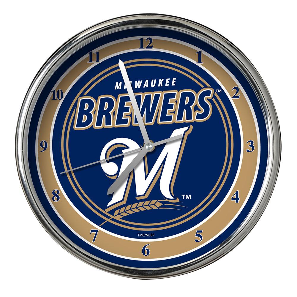 2012 Chrome Clock | Milwaukee Brewers at $19.56 only from The Memory ...