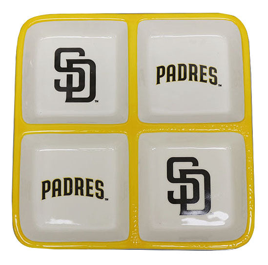 4 Section Square Tray | San Diego Padres