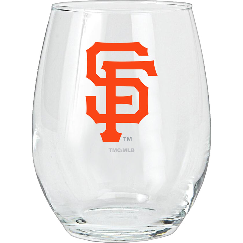15oz Stemless Glass Tumbler | San Francisco Giants