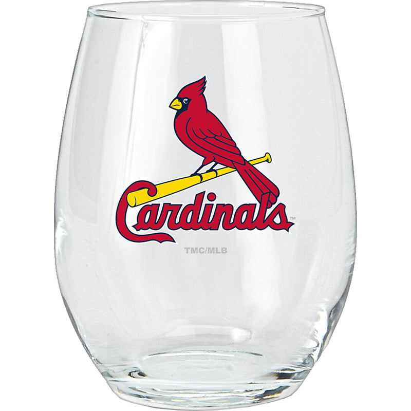 15oz Stemless Glass Tumbler | St Louis Cardinals