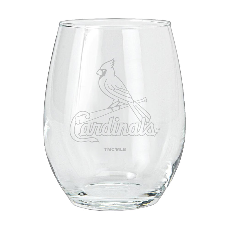 15oz Etched Stemless Tumbler | St Louis Cardinals CurrentProduct, Drinkware_category_All, MLB, SLC, St Louis Cardinals 194207265741 $12.49
