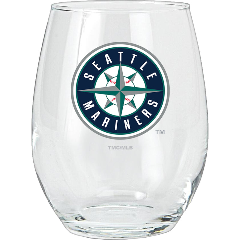 15oz Stemless Glass Tumbler | Seattle Mariners