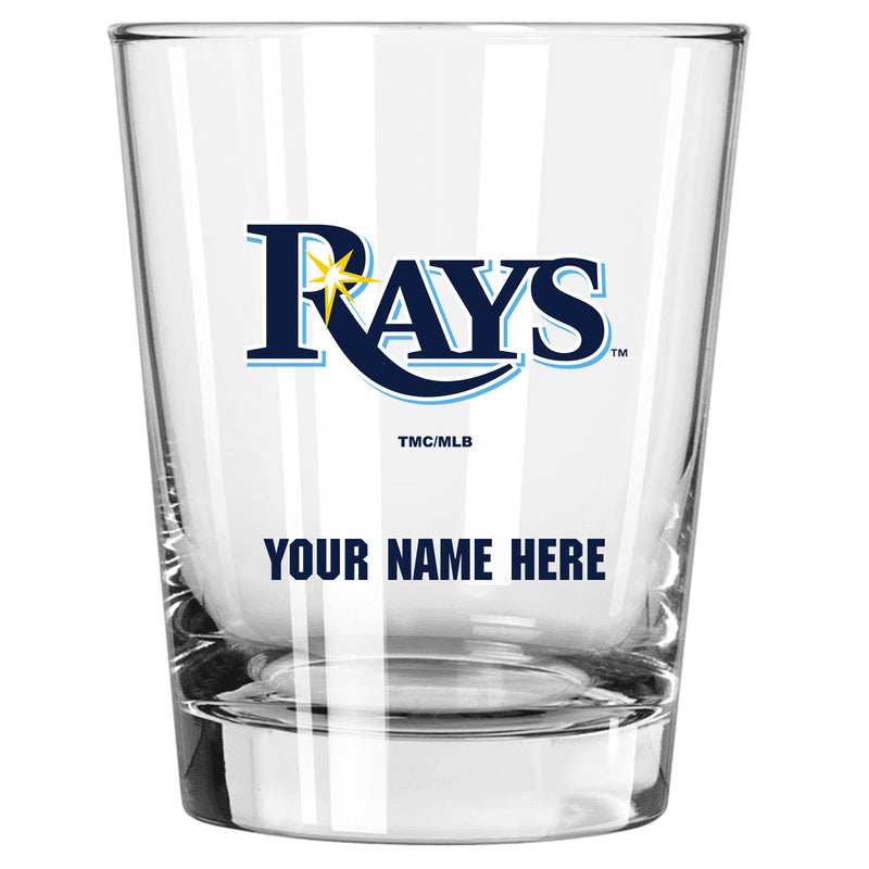15oz Personalized Stemless Glass | Tampa Bay Rays
