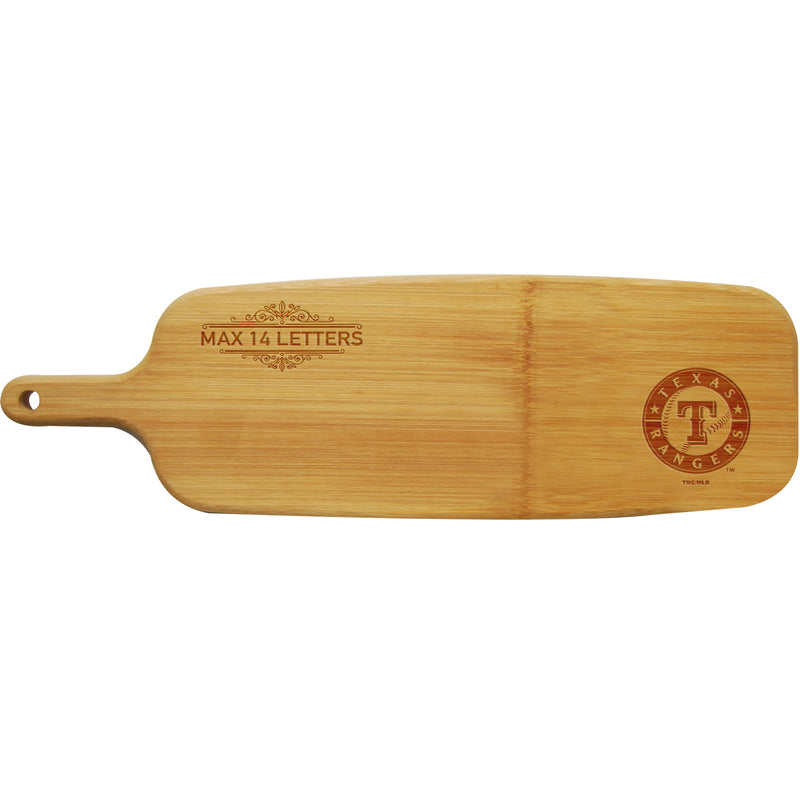 Personalized Bamboo Paddle Cutting & Serving Board | Texas Rangers
CurrentProduct, Home&Office_category_All, Home&Office_category_Kitchen, MLB, Personalized_Personalized, Texas Rangers, TRA
The Memory Company