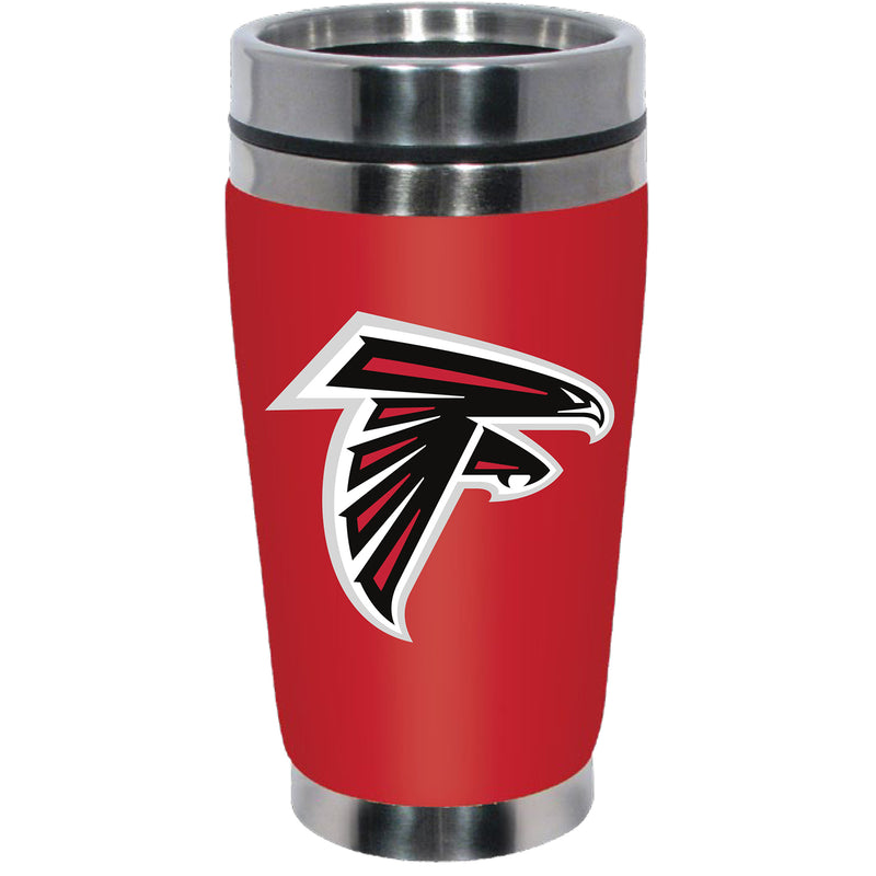 16oz Stainless Steel Travel Mug with Neoprene Wrap |  FALCONS
AFA, Atlanta Falcons, CurrentProduct, Drinkware_category_All, NFL
The Memory Company