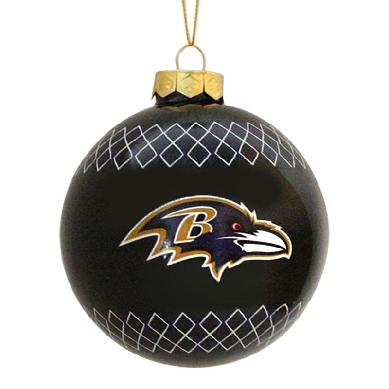 4" Argyle Glass Ball Ornament Ravens
Baltimore Ravens, BRA, NFL, OldProduct
The Memory Company