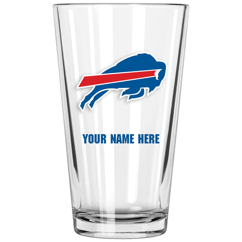 17oz Personalized Pint Glass | Buffalo Bills