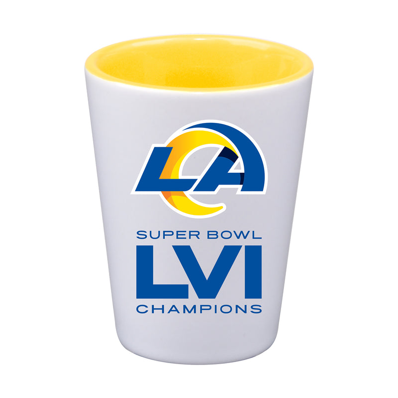 2oz Sublimated Inner Color Shot | Superbowl Champions Los Angeles Rams