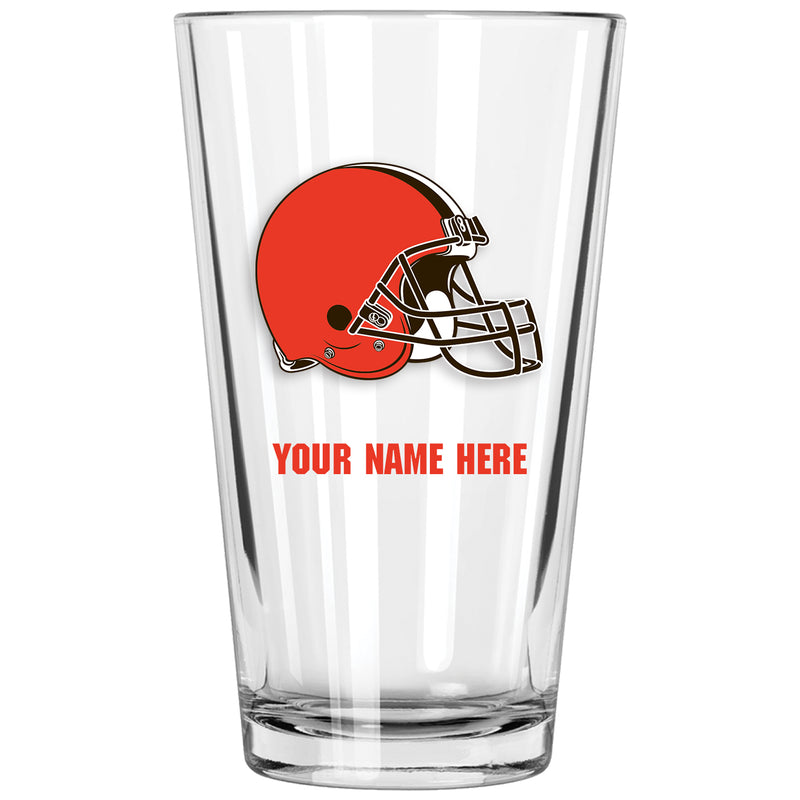 17oz Personalized Pint Glass | Cleveland Browns