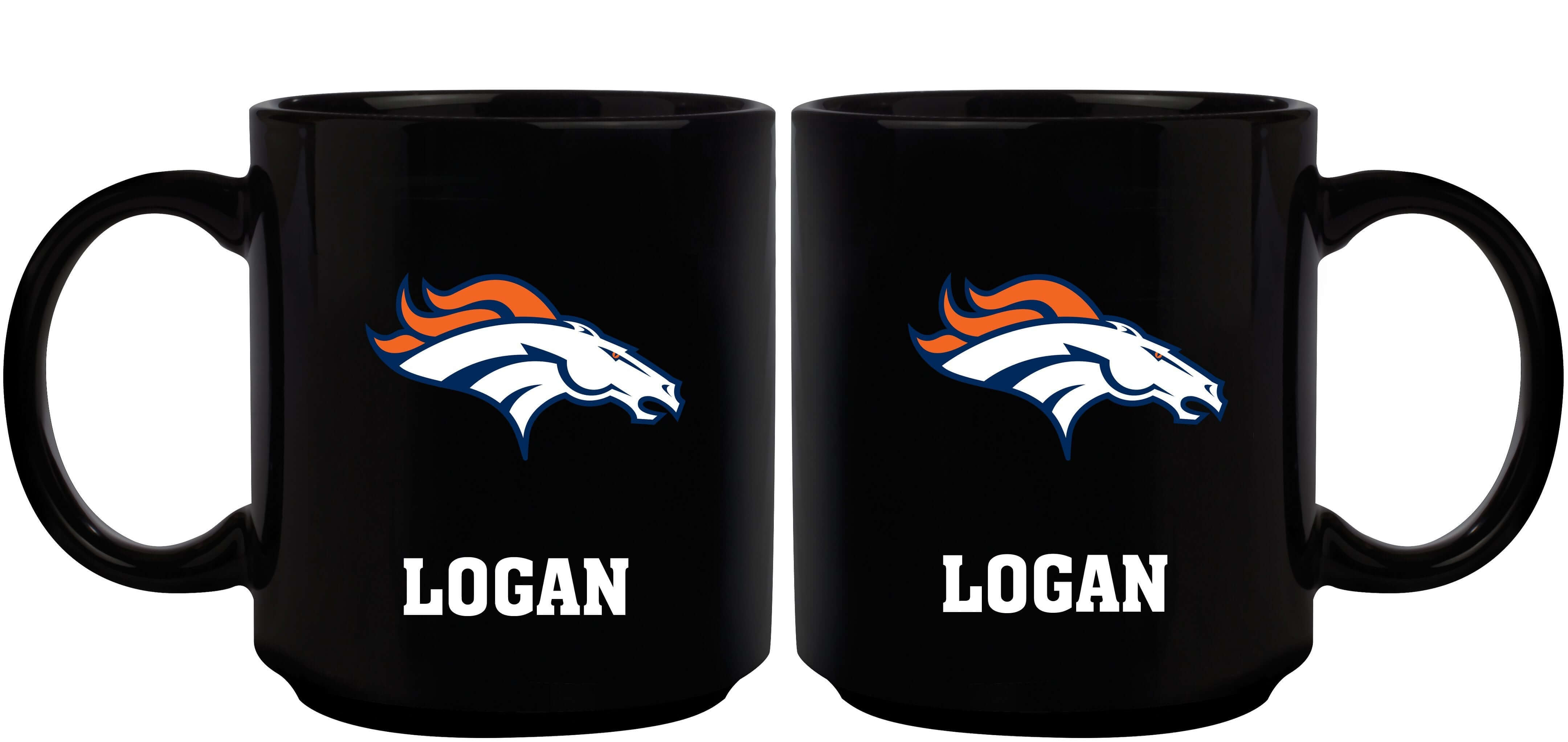 11oz Black Personalized Ceramic Mug