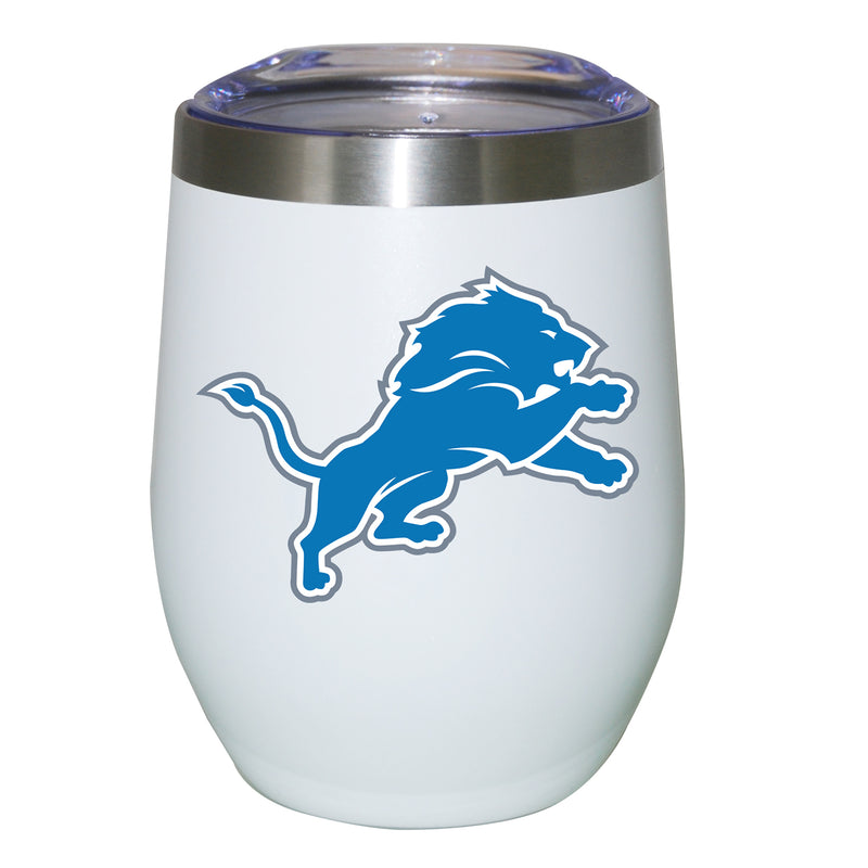 12oz White Stainless Steel Stemless Tumbler | Detroit Lions CurrentProduct, Detroit Lions, DLI, Drinkware_category_All, NFL 194207625354 $27.49