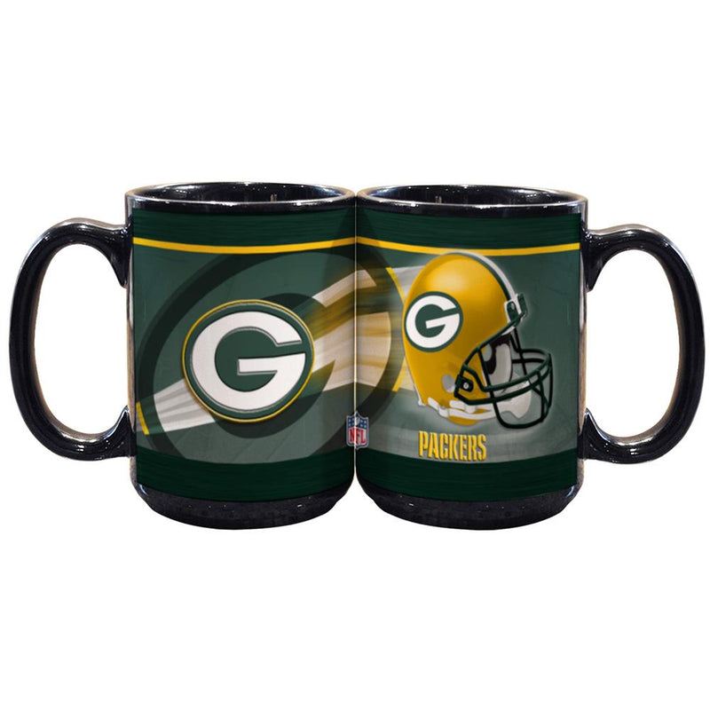 15oz Black Helmet Mug | Green Bay Packers GBP, Green Bay Packers, NFL, OldProduct 687746753942 $13