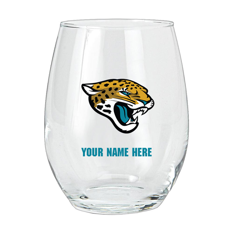 15oz Personalized Stemless Glass | Jacksonville Jaguars