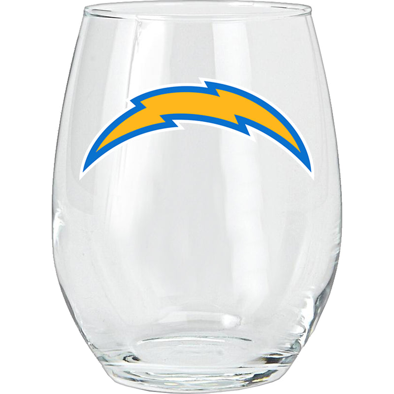 15oz Stemless Glass Tumbler | Los Angeles Chargers