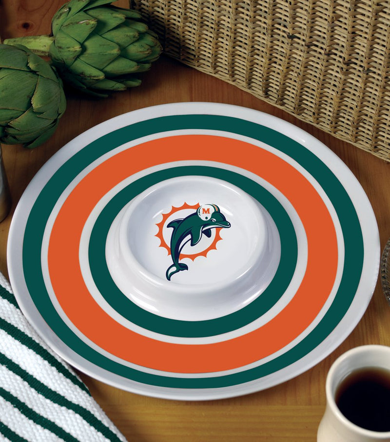 14 Inch Melamine Chip and Dip | Miami Dolphins MIA, Miami Dolphins, NFL, OldProduct 687746973609 $16