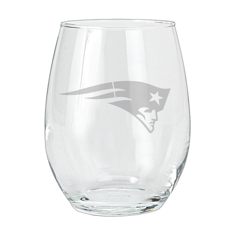 15oz Etched Stemless Tumbler | New England Patriots CurrentProduct, Drinkware_category_All, NEP, New England Patriots, NFL 194207265994 $12.49