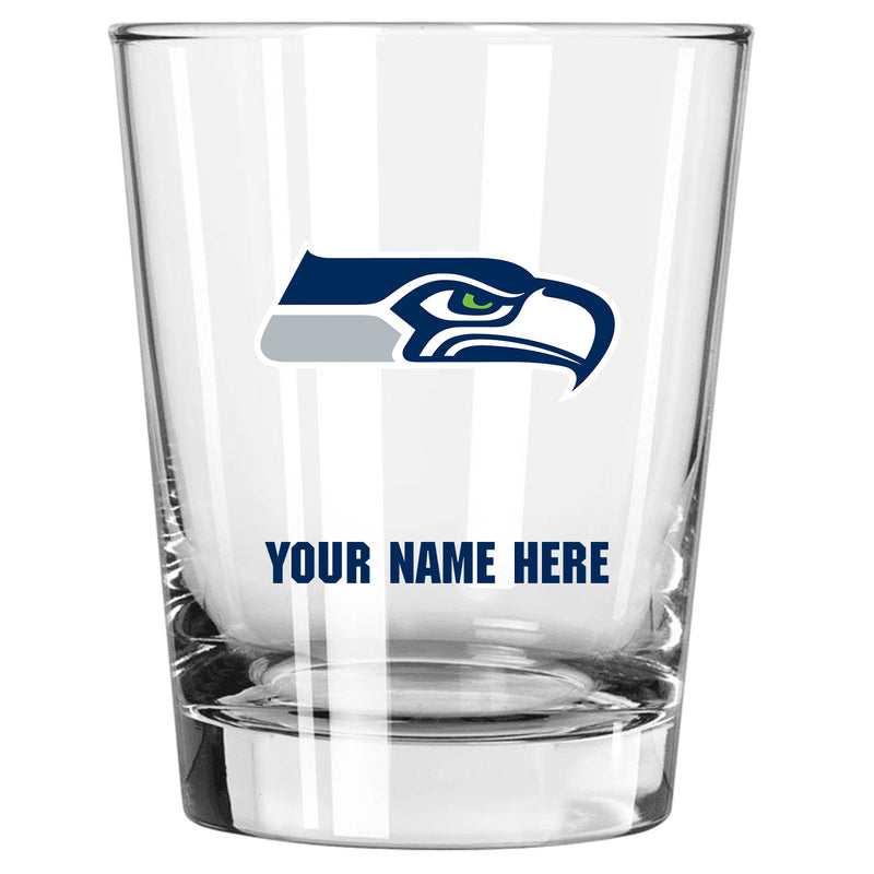 15oz Personalized Stemless Glass | Seattle Seahawks