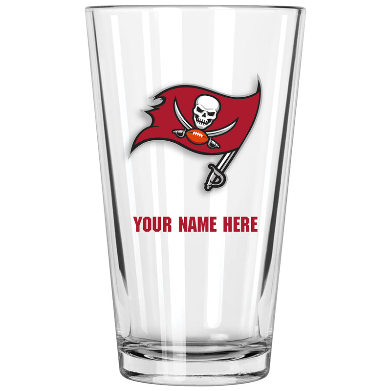 17oz Personalized Pint Glass | Tampa Bay Buccaneers