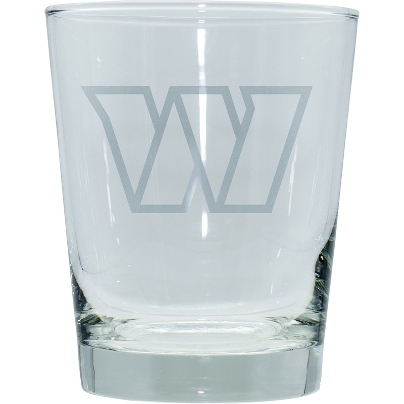 15oz Etched Old-Fashioned Glass | Washington Commanders