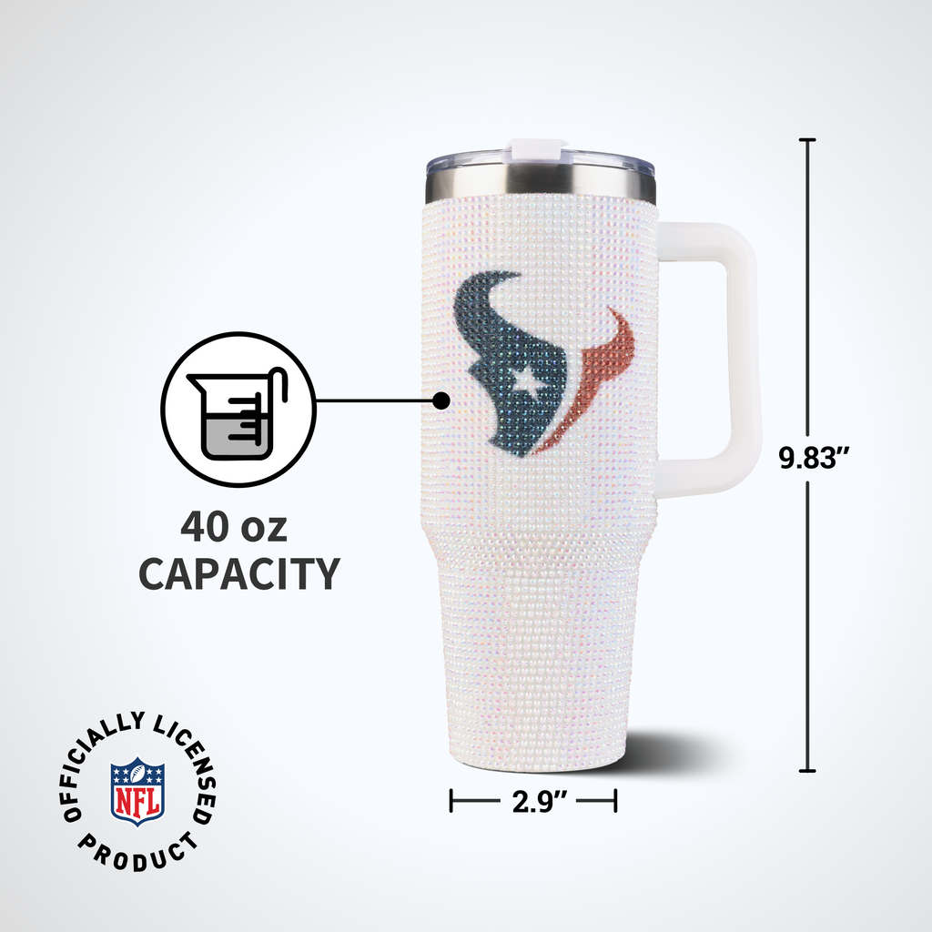 40oz Bling Collosal Tumbler | Houston Texans