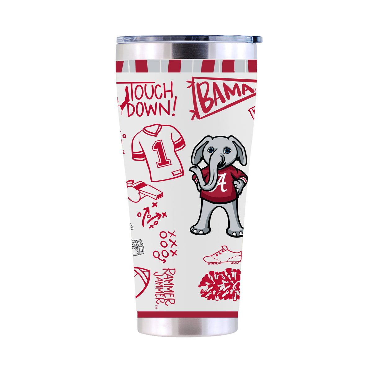 30oz Tumbler Sketchpad Design | Alabama