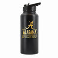 32 oz Stainless Steel Water Bottle with Gold Etched Classic Crew Team Design, University of Alabama