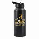 32 oz Stainless Steel Water Bottle with Gold Etched Classic Crew Team Design, University of Alabama