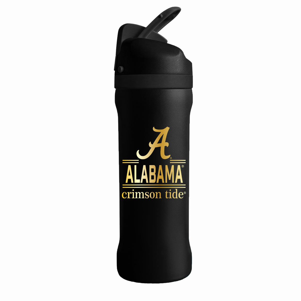 24 oz Stainless Steel Sip Tumbler w/ Gold Inlay – Etched Classic Crew Design, University of Alabama