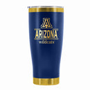 24 oz Stainless Steel Tumbler with Gold Accents & Etched Classic Crew Team Design, University of Arizona